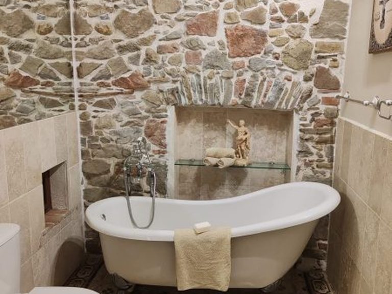 breathe retreat inside stone bathroom tub