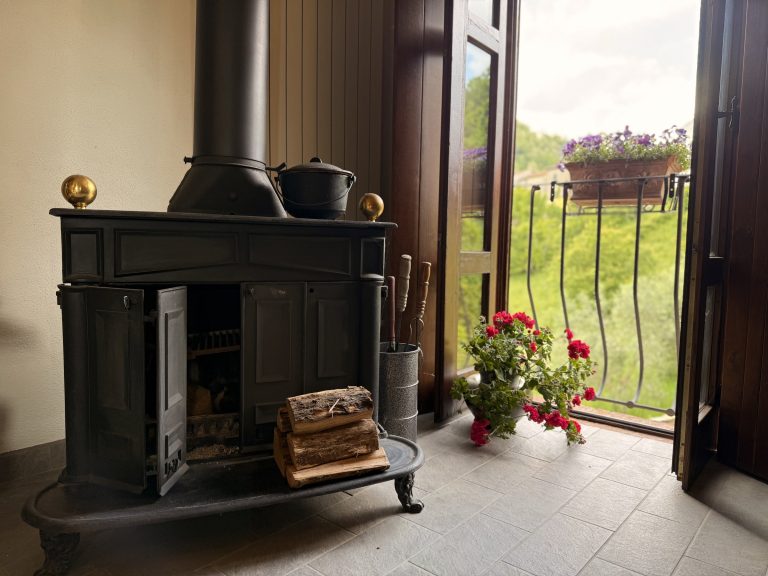 breathe retreat inside wood stove fireplace