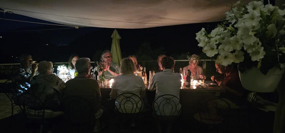Gallery Evening dinner on the terrace