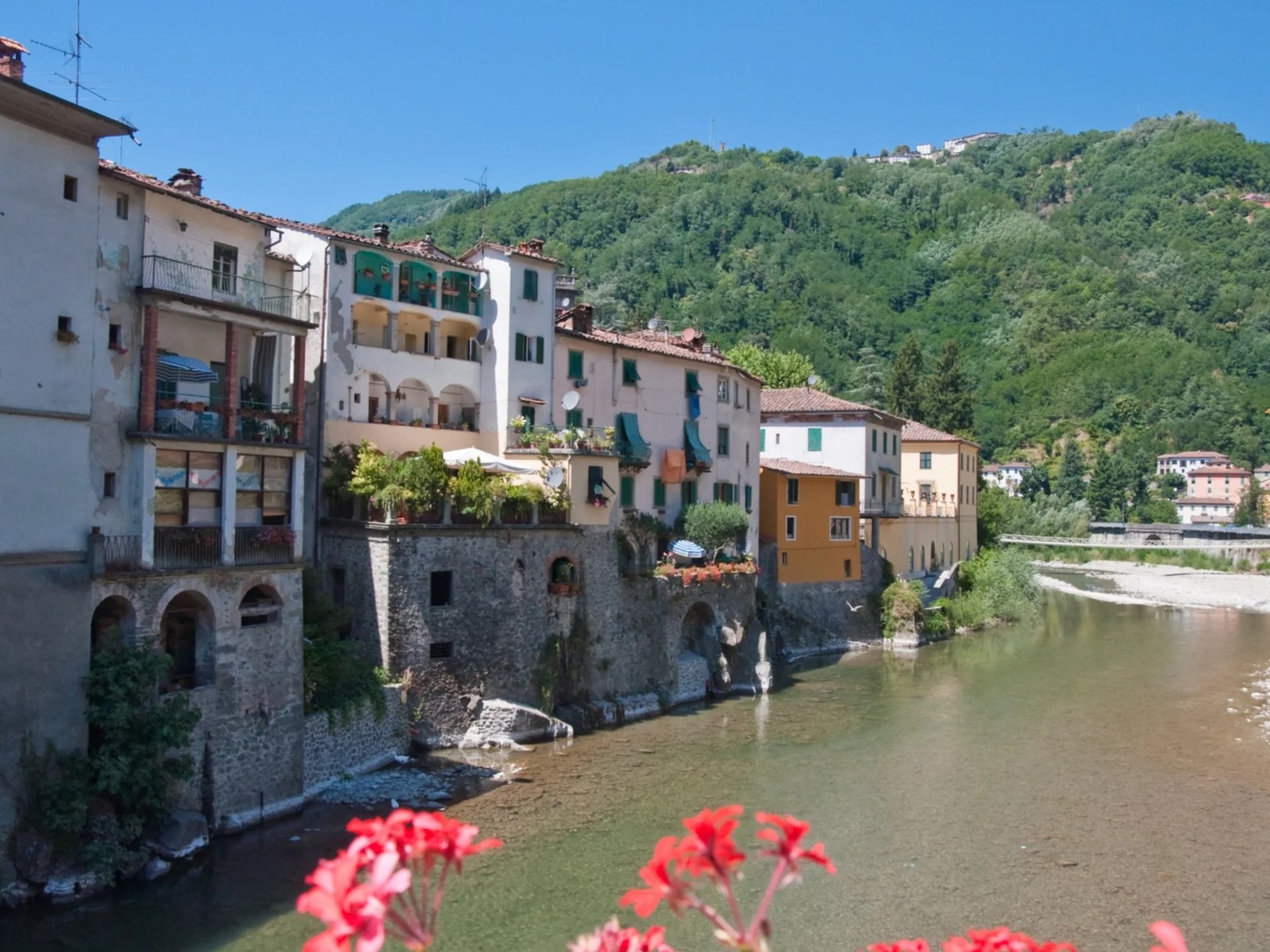Gallery Bagni di Lucca village on the Serchio river